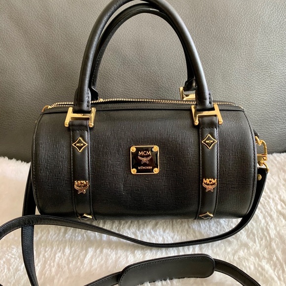 ‼️sold‼️MCM Studded Black leather Papillon - Picture 4 of 15